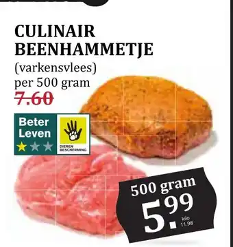 CoopCompact CULINAIR BEENHAMMETJE aanbieding