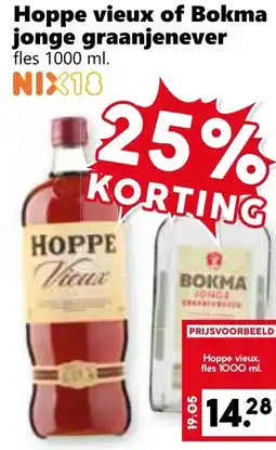 Coop Hoppe vieux of Bokma jonge graanienever aanbieding