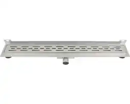 Hornbach Douchegoot RVS met muurflens 70x7 cm aanbieding