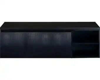 Hornbach SANOX Badkamermeubelset Frozen 3D met wastafelblad 43x140x45 cm zwart mat aanbieding