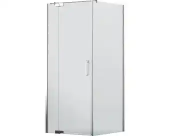 Hornbach JUNGBORN Douchedeur met zijwand Sette 80x75 cm chroom aanbieding