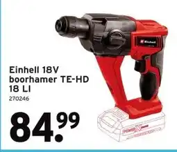 GAMMA Einhell 18V boorhamer aanbieding