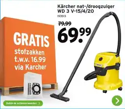 GAMMA Kärcher nat-/droogzuiger aanbieding