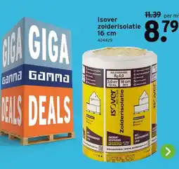 GAMMA Isover zolderisolatie aanbieding