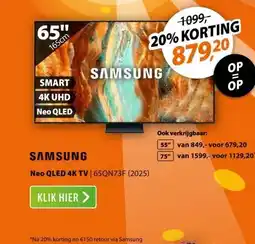 Expert Samsung Neo QLED 4K 65QN73F (2025) aanbieding