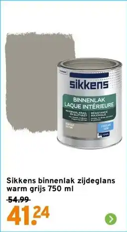 GAMMA Sikkens binnenlak zijdeglans warm grijs 750 ml aanbieding