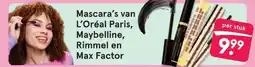Etos Mascara's van L'Oréal Paris, Maybelline, Rimmel en Max Factor aanbieding