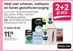 Etos Heel veel scheren, ontharen en heren gezichtsverzorging aanbieding
