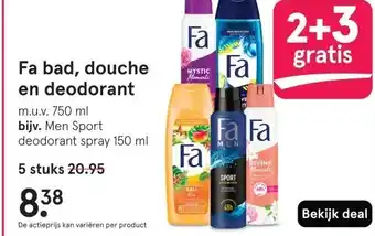 Etos Fa bad, douche en deodorant aanbieding