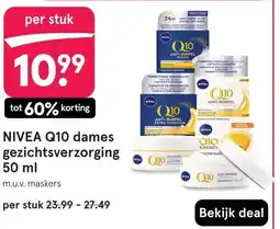 Etos NIVEA Q10 dames gezichtsverzorging aanbieding