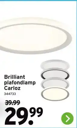 GAMMA Brilliant plafondlamp Carloz aanbieding
