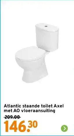 GAMMA Atlantic staande toilet Axel met AO vloeraansuiting aanbieding