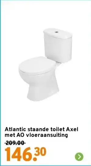 GAMMA Atlantic staande toilet Axel met AO vloeraansuiting aanbieding
