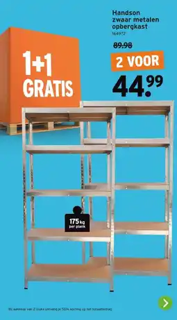 GAMMA Handson zwaar metalen opbergkast aanbieding