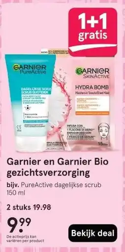 Etos Garnier en Garnier Bio gezichtsverzorging aanbieding