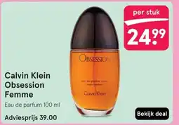Etos Calvin Klein Obsession Femme aanbieding