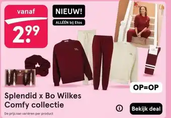 Etos Splendid x Bo Wilkes Comfy collectie aanbieding