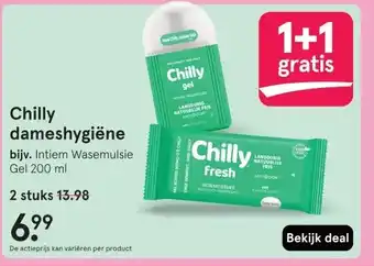 Etos Chilly dameshygiëne aanbieding