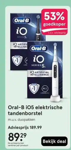 Etos Oral-B i05 elektrische tandenborstel aanbieding