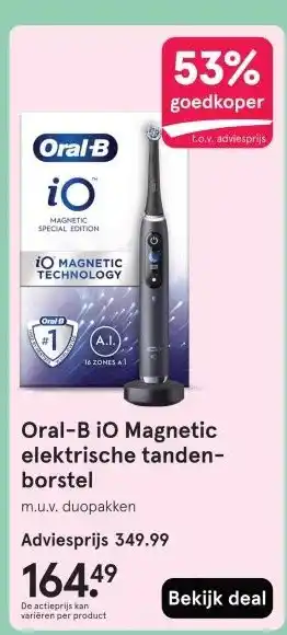 Etos Oral-B IO Magnetic elektrische tanden- borstel aanbieding