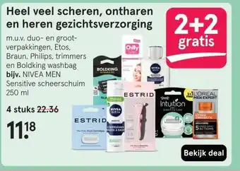 Etos Heel veel scheren, ontharen en heren gezichtsverzorgingm. aanbieding
