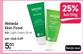 Etos Weleda Skin Food aanbieding