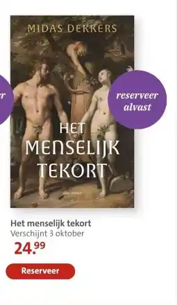 Bruna Het menselijk tekort aanbieding