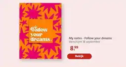 Bruna My notes - Follow your dreams aanbieding