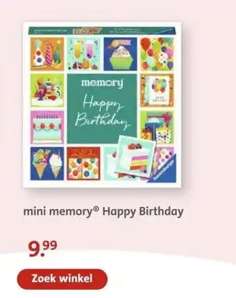 Bruna mini memory® Happy Birthday aanbieding