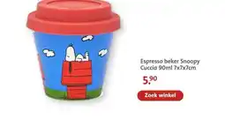Bruna Espresso beker Snoopy Cuccia aanbieding