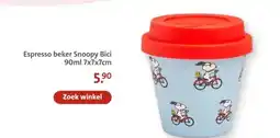 Bruna Espresso beker Snoopy Bici aanbieding