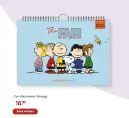 Bruna Familieplanner Snoopy aanbieding