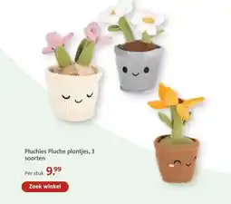 Bruna Pluchies Pluche plantjes, 3 soorten aanbieding