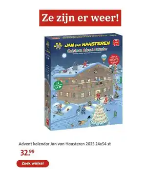 Bruna Advent kalendar Jan van Haasteren 2025 aanbieding
