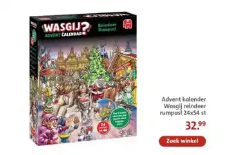 Bruna Advent kalender Wasgij reindeer rumpus! aanbieding