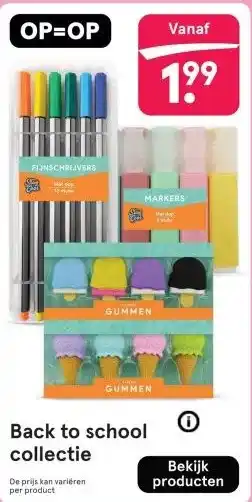 Etos Back to school collectie aanbieding