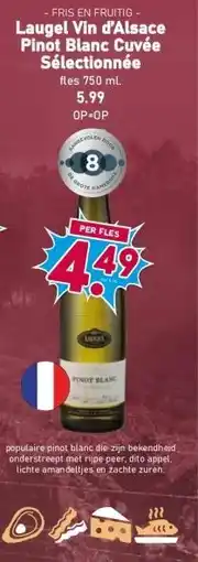 Boon`s Markt Laugel Vin d'Alsace Pinot Blanc Cuvée Sélectionnée aanbieding