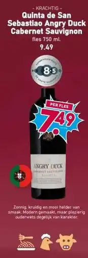 Boon`s Markt Quinta de San Sebastiao Angry Duck Cabernet Sauvignon aanbieding