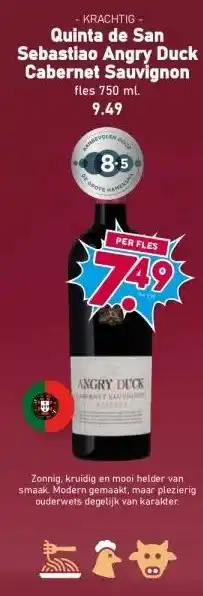 Boon`s Markt Quinta de San Sebastiao Angry Duck Cabernet Sauvignon aanbieding