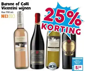 Boon`s Markt Barone of Colli Vicentini wijnen aanbieding