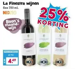 Boon`s Markt La Finestra wijnen aanbieding