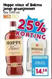 Boon`s Markt Hoppe vieux of Bokma jonge graanjenever aanbieding
