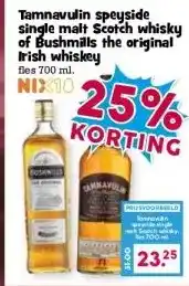 Boon`s Markt Tamnavulin speyside single malt Scotch whisky of Bushmills the original Irish whiskey aanbieding