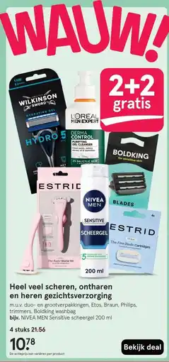 Etos Heel veel scheren, ontharen en heren gezichtsverzorging aanbieding