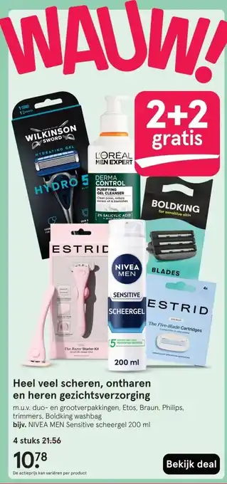Etos Heel veel scheren, ontharen en heren gezichtsverzorging aanbieding