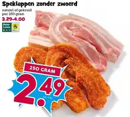 Boon`s Markt Speklappen zonder zwoerd aanbieding
