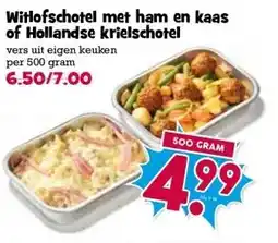 Boon`s Markt Witlofschotel met ham en kaas of Hollandse krielschotel aanbieding