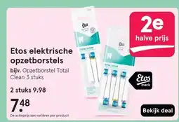 Etos Etos elektrische opzetborstels aanbieding