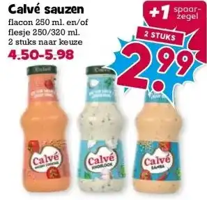 Boon`s Markt Calvé sauzen aanbieding