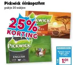 Boon`s Markt Pickwick éénkopsthee aanbieding
